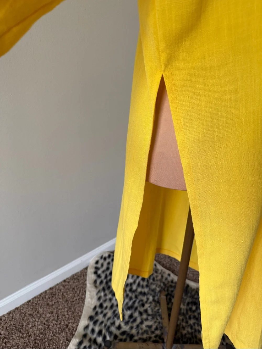 Michael Kors Bright Yellow Tunic Beach Cover Up
